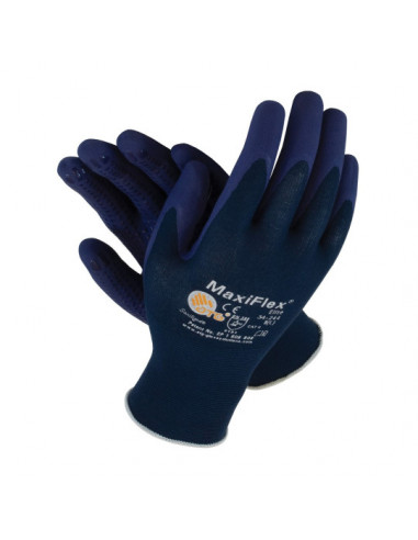 Paire de gants MAXIFLEX 34-244 - Enduction légère paume et doigts avec picot