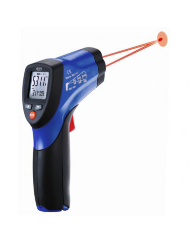 INFRARED THERMOMETER WITH A DUAL LASER SIGHTING